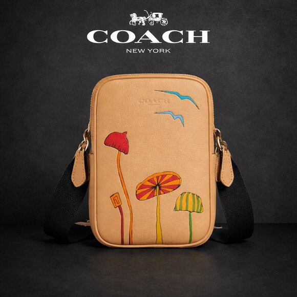 Coach Handbags - NWT Coach X Observed By Us Aden Crossbody Bag Mushroom Purse Leather Art
